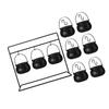 Pack Of 3/6/9 Halloween Witch Cauldron Candy Bowls With Metal Stands For Indoor Outdoor Party Tabletop Decorations