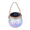 LED Solar Glass Lamp Cross-border Mason Jar Lamp Outdoor Courtyard Decoration Light Shadow Hanging Lamp Solar Lamp