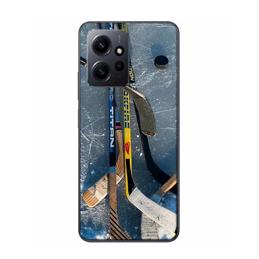 Ice Hockey Rink Phone Case For Redmi 12 13C 12C 15C 9 10 10C Note 13 Pro Plus 14 15 Pro 9T 9C 9A TPU Soft Cover Clear Cell Cases