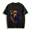 Cool Golden Retriever With Headphones Graphic Casual T-Shirt Pure Cotton T-shirt