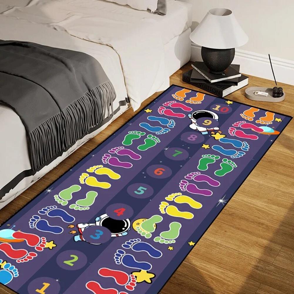 Binnen Springspel Mat, Hop Tellen Hinkelspel Kleed Bevordert Motorische Vaardigheden En Cognitieve Groei Kleuterklas Activiteit