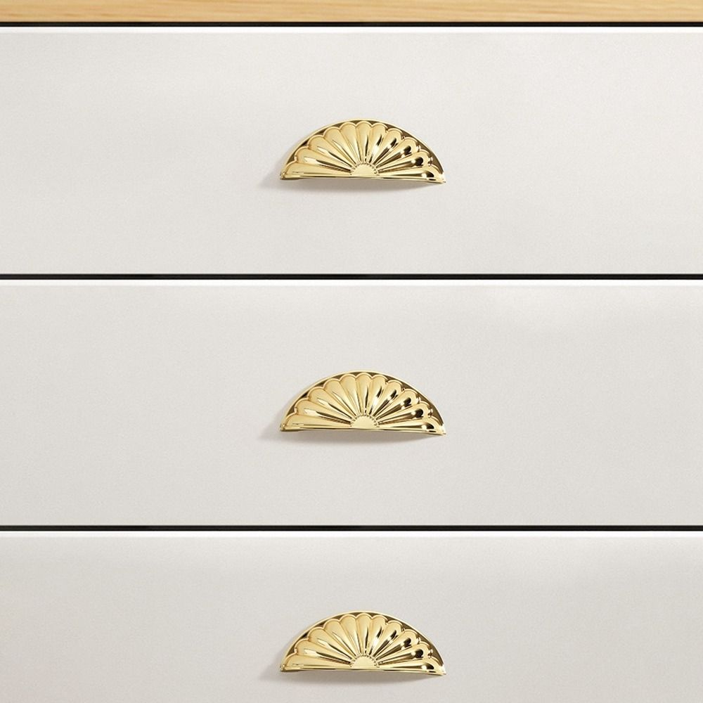 Zinc Alloy Shell Cabinet Handle Multifunctional Furniture Furniture Knobs Hardware Shell Style Drawer Pull Handles Cabinet
