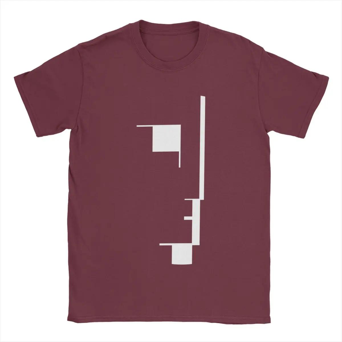 

Чоловічі футболки Bauhaus Смішні бавовняні футболки з коротким рукавом Футболка з круглим вирізом Літній одяг XXXXXL бордовий