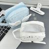 Mini Size Makeup Bag for Women with Handle Star Pattern Portable Instant Camera Bag Multi-Purpose Wings Patchwork Lipstick Pouch