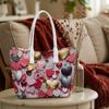 Sweet Heart Pattern Top Handle Bag Fashion Casual Large Capacity Daily Tote
