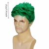 Green White Orange Men Wig with Bangs Natural St. Patrick's Day Wigs  Carnival Party