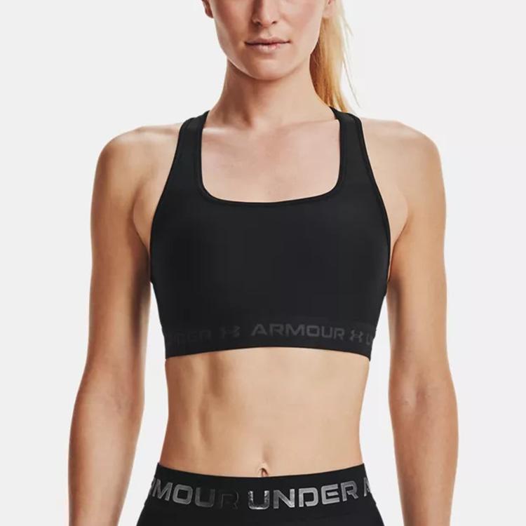 Under Armour Crossback Medium-Support Yoga Training Sports Bra Women Sports Bra Black 1361034-001