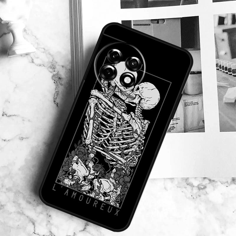 Death Tarot Case For OnePlus 12 12R 11 9 10 Pro 10R 9R 8T 10T Nord CE 2 3 Lite 2T CE4 N10 N20 N30 Cover