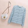 2022 Women's Slim-Fit Collarless Down Jacket - Lightweight Autumn/Winter Round Neck