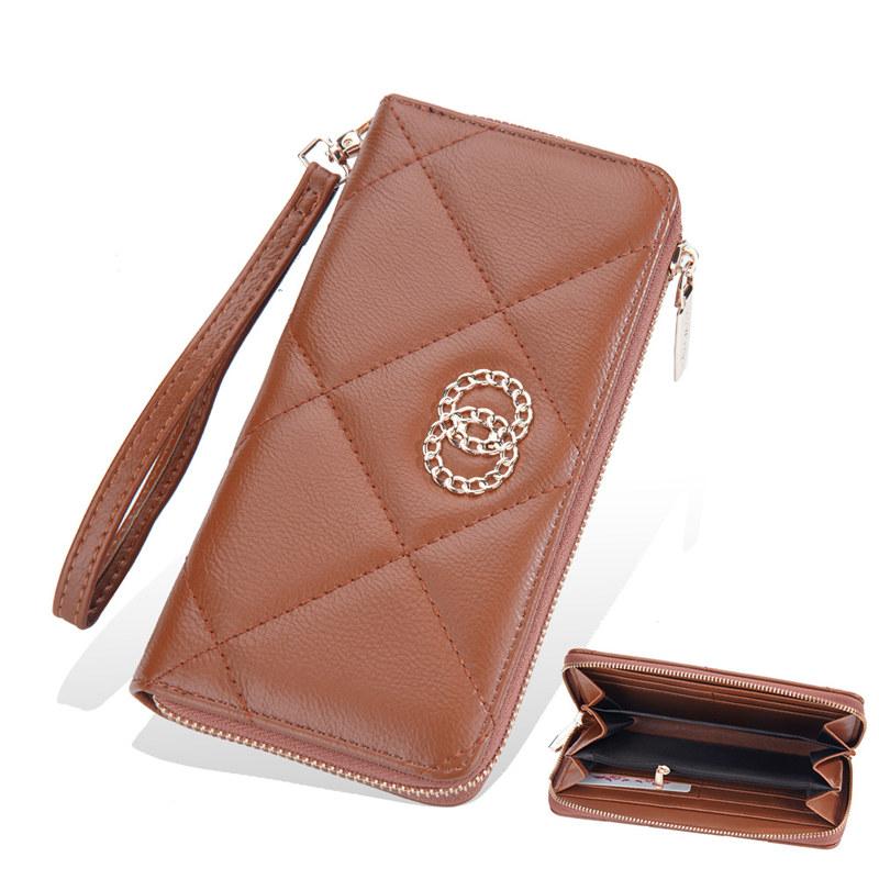 Baellerry Portofele lungi pentru femei Design de modă Genți de mână cu fermoar Suport card din piele artificială Poșetă pentru monede Genți clasice pentru telefon