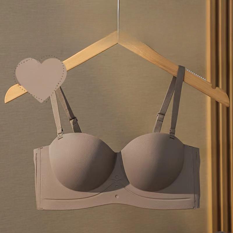 Sexy push-up spodní prádlo bez ramínek Bez ocelového prstenu Krásná záda uzavřená ňadra Pohodlná prodyšná dámská podprsenka