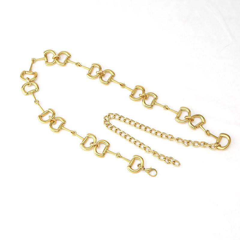 Metal Waist Chain For Women Alloy Buckle Decorative Belt Accessory For Summer And Winter Attire