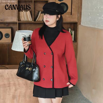 Übergröße Damen Strickwaren Temperament Herbst und Winter Lässige Strickjacke