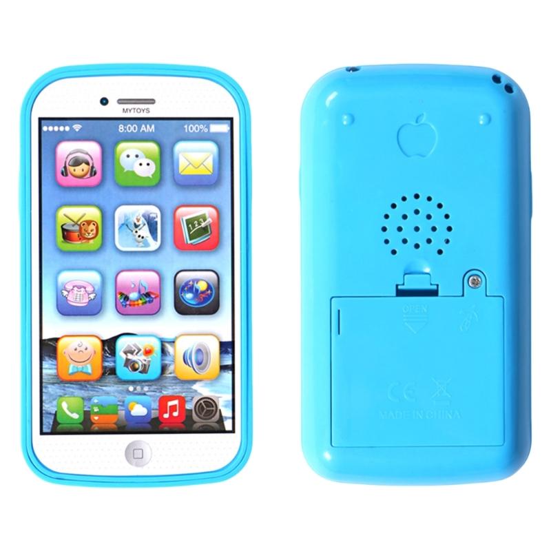 Toddler Learning Toy Phone Baby Mobile with English Words and Music for Kids Ages 1 to 3 Years Old