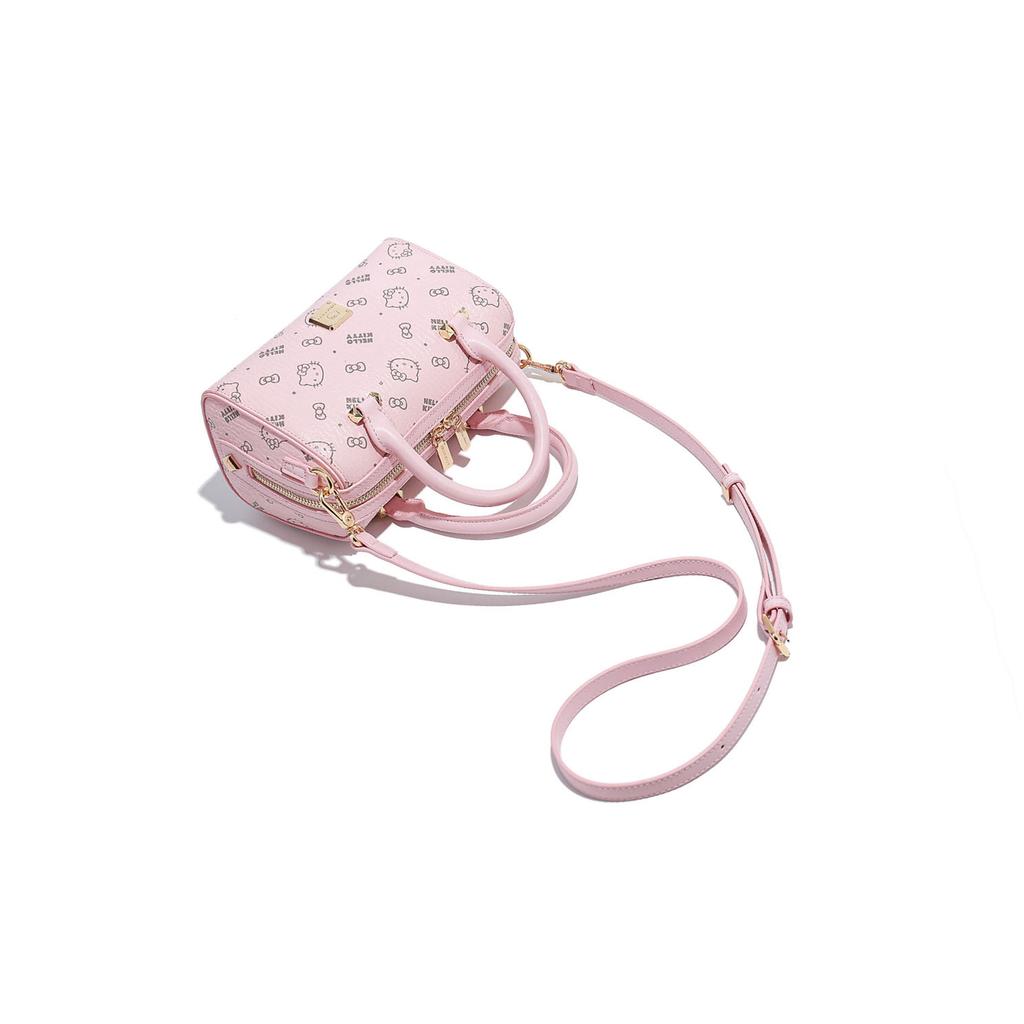 New Sanrio Hello Kitty PU Boston Bag, Shoulder Bag, Crossbody Bag, Handbag Regular Women's Multicolor SHHF41496