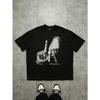 British Street Oasis Band Oasis Loose Fashion Versatile Trendy Brand Short-sleeved Clothes Pure Cotton Couple Men  Women T-shirt