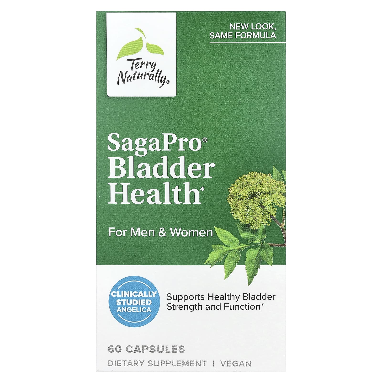 

Sagapro®, Bladder Health, Men and Women, 60 Capsules (100Mg per Capsule)
