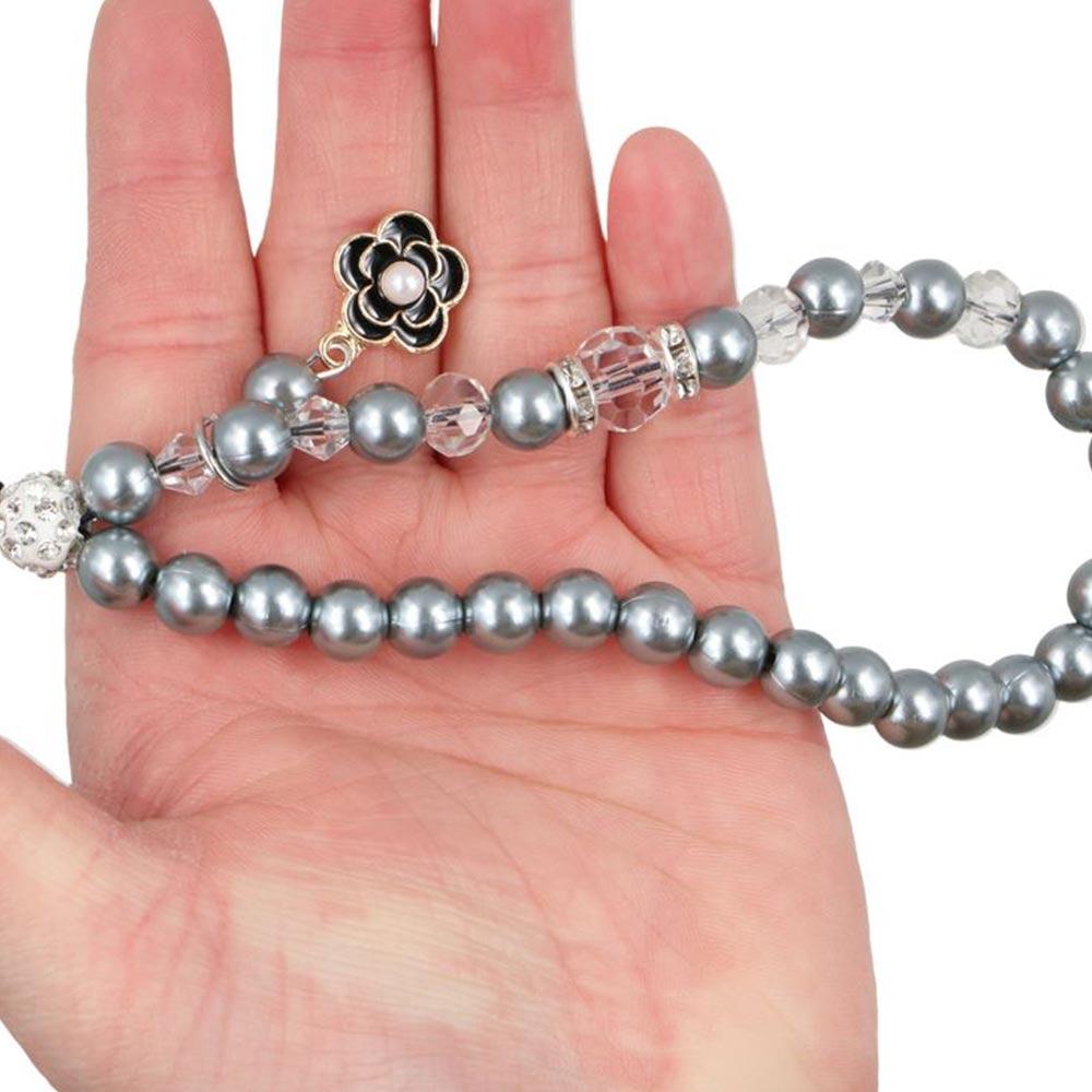 Beaded Pearl Phone Chain Handmade Cellphone Charm Ins Beaded Phone Lanyard  Christmas Present