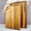 New Double-sided Use Wooden Cutting Board Portable Hanging Hole Cutting Board Durable Fruit Cutting Board Kitchen Tools