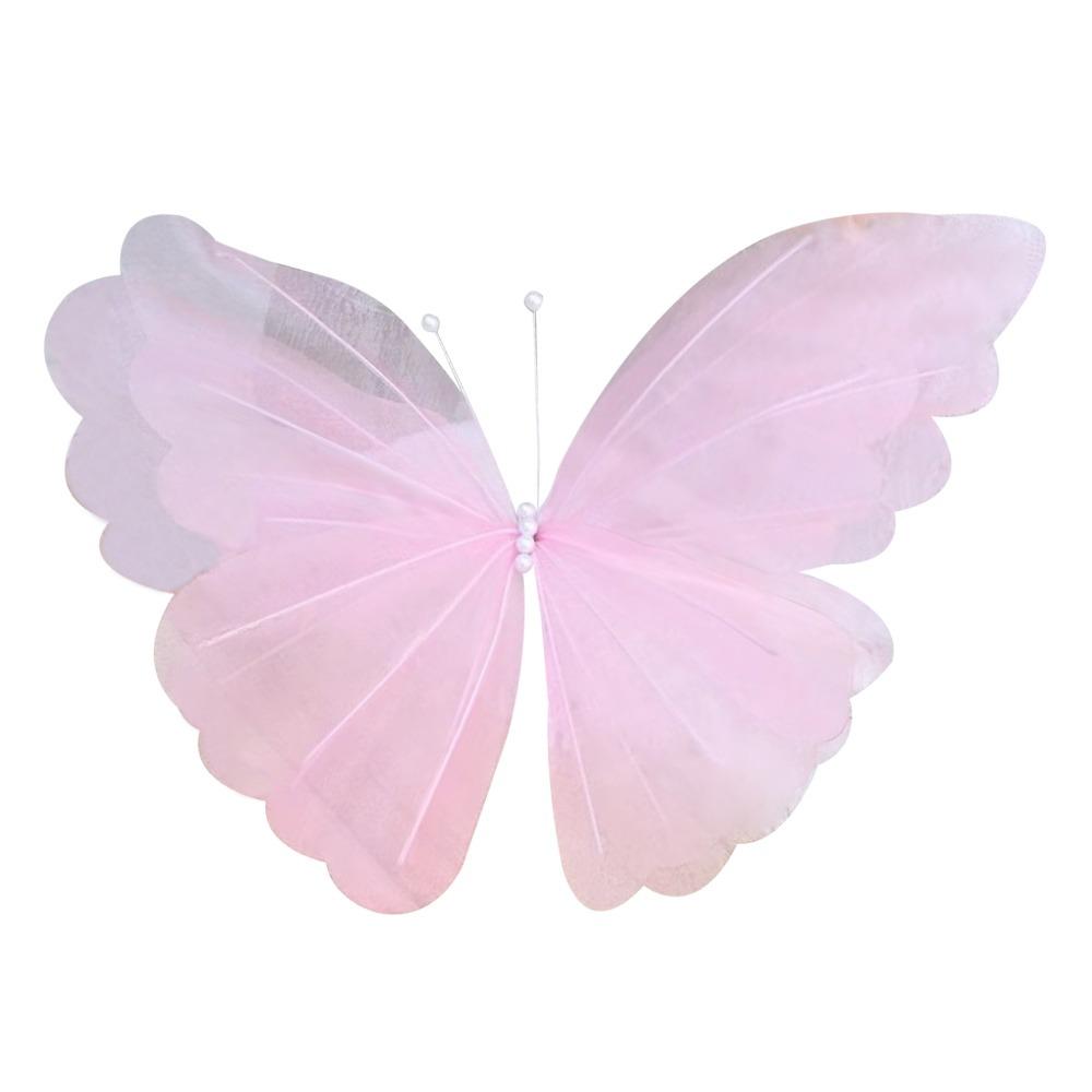 Big Size 3D Butterfly Decoration 50cm Large Artificial Butterfly  Valentines Day
