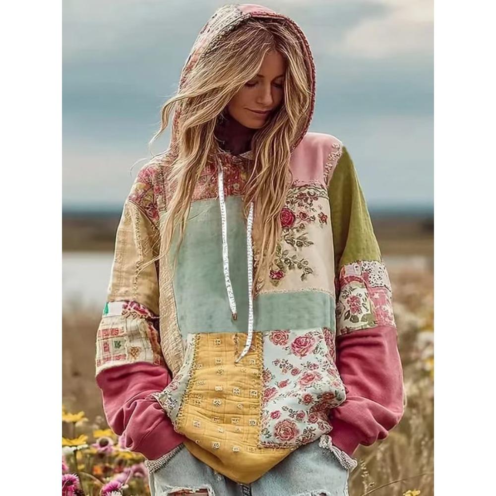 Autumn Floral 3d Print Hoodie Women Fasual European American Style Hoodie Streetwear Sweatshirt Women Clothes Top