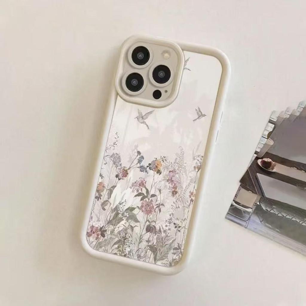 White Floral iPhone Case for iPhone 13/14/15 Pro/16 Pro Max/17