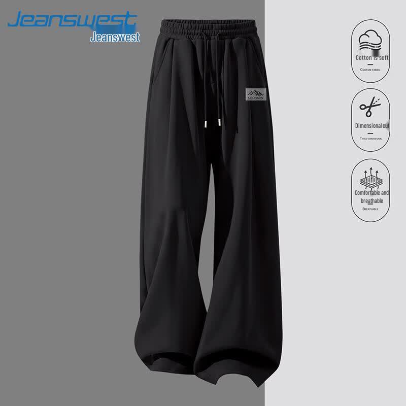 Jeanswest Men's Draping Straight-Leg Casual Pants