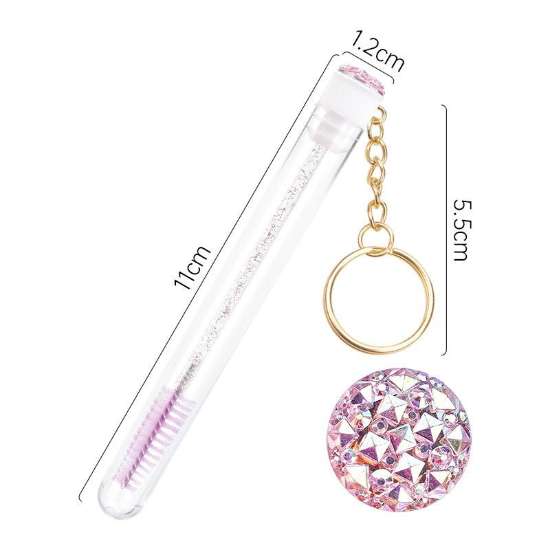 1pc Reusable Eyebrow Brush Tube Flask Mascara Wand Dust-proof Eyelash Extension Supplies Makeup Tool