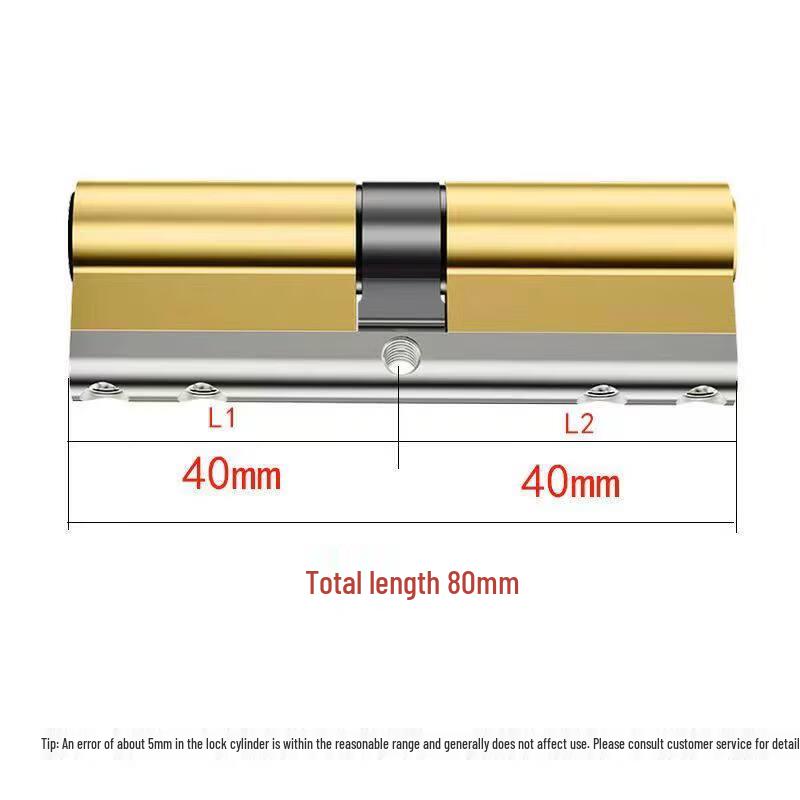 Rongyu Anti-Theft All-Copper Door Lock Cylinder