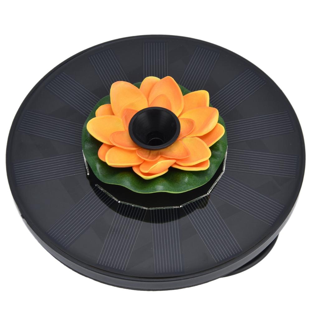 Lotus Solar Fountain Water Pump Floating Mini Solar Powered Water Fountain for Birdbaths Garden Pond Pool Outdoor