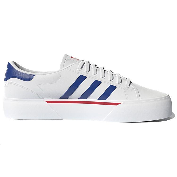 adidas Abaca White Royal Blue Scarlet Unisex Sneakers Footwear-White GY7135