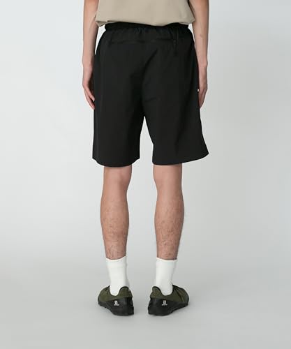 Snow Peak Nylon Tussah 2-Way Shorts, Size M, Black, PA-25SU007, for Festivals, Camping, and Outdoor Activities
