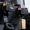 Multifunctional Car Back Seat Storage Organizer Scratch-Resistant Tissue Box With 2 Cup Holders Universal Stowing Space Tidying