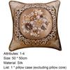 Pillowslip Embroidery Pattern Car Interior Ornaments Silk Satin Sofa Couch Cushion Cover