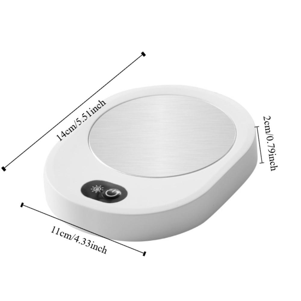 Energy Saving Thermostatic Coaster Oval Shaped Electric Heating Cup Pad Safe Cup Warmer  Dormitory
