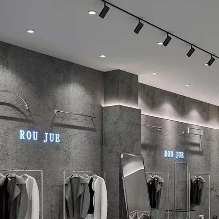 Modern GU10 LED Track Lighting for Stores and Showrooms