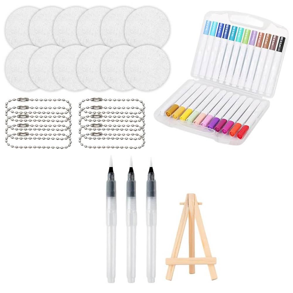 

Папір для малювання з текстурою піни з 24 маркерами та 10 аркушами паперу з пухкою текстурою, Набір для малювання пухкими фарбами Magic Puffy Paint, 3D-малювання, Магічне полотно, Губка