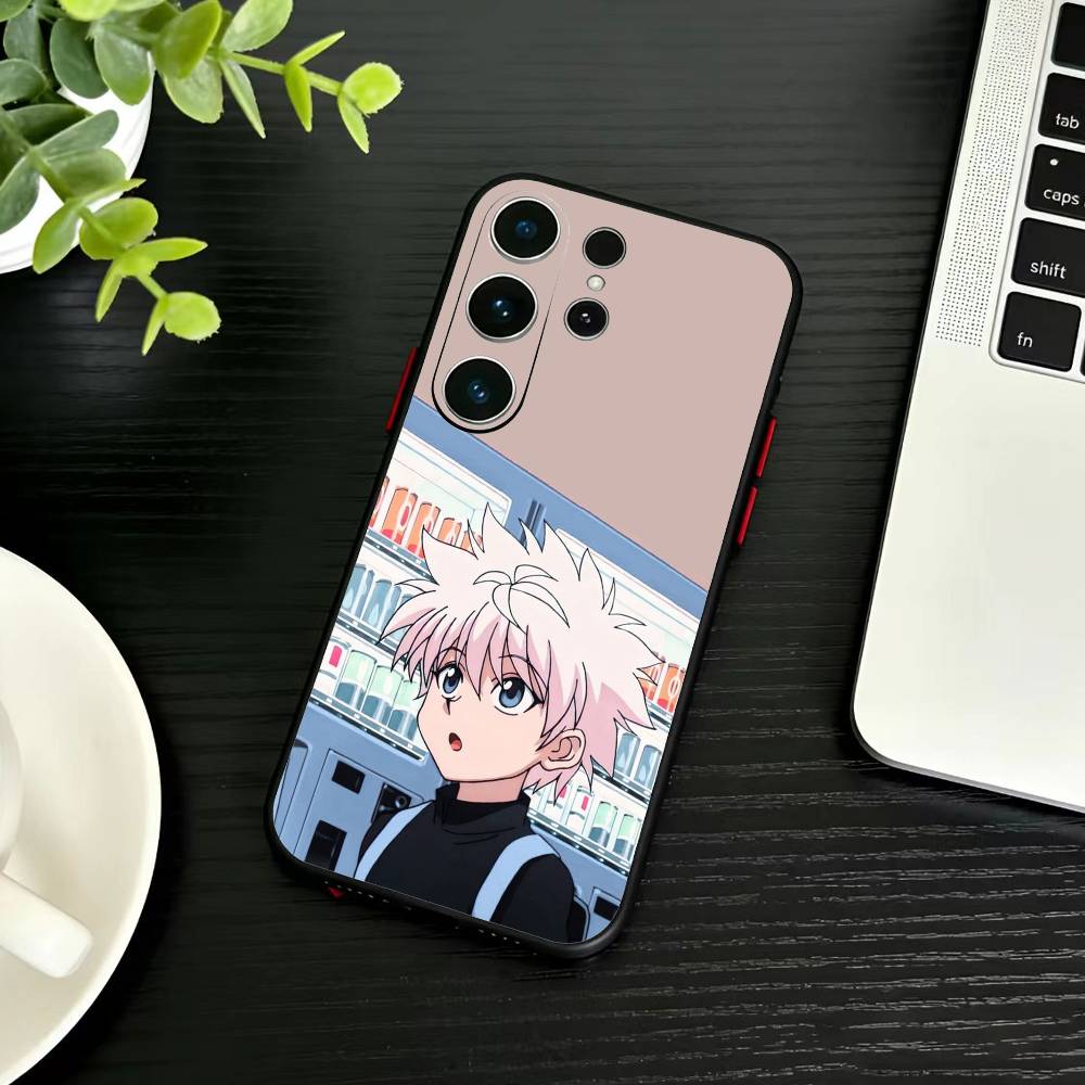 F-Killua Zoldyck H-Hunter X Hunter Phone Case For Samsung S26,S25,S24,S23,S22,S21,S20,S30,Ultra,Plus,Fe,Note,5G Black Cover