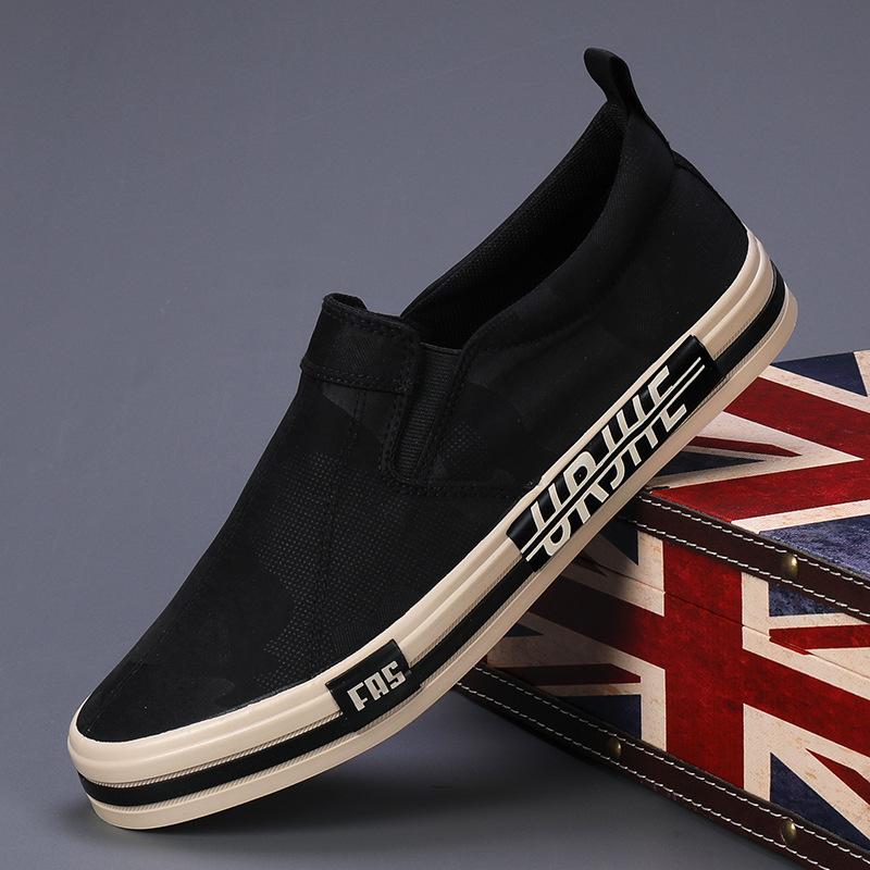 Pantofi Noi la Modă pentru Primăvară Pantofi de Pânză pentru Bărbați pentru Primăvară și Toamnă, Pantofi de Pânză Old Beijing de Timp Liber Pantofi comozi cu Talpă Plată pentru Bărbați