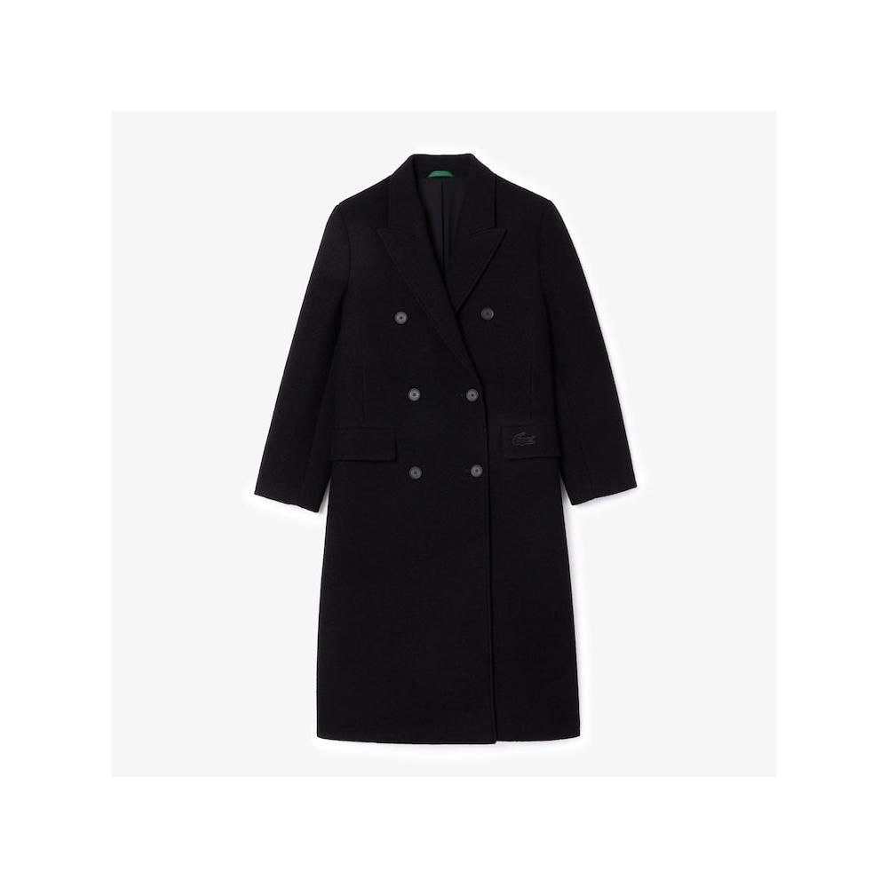 Lacoste Damen Zweireihiger Langer Mantel Bf7390 54n 031 q2nBf7390 54n031