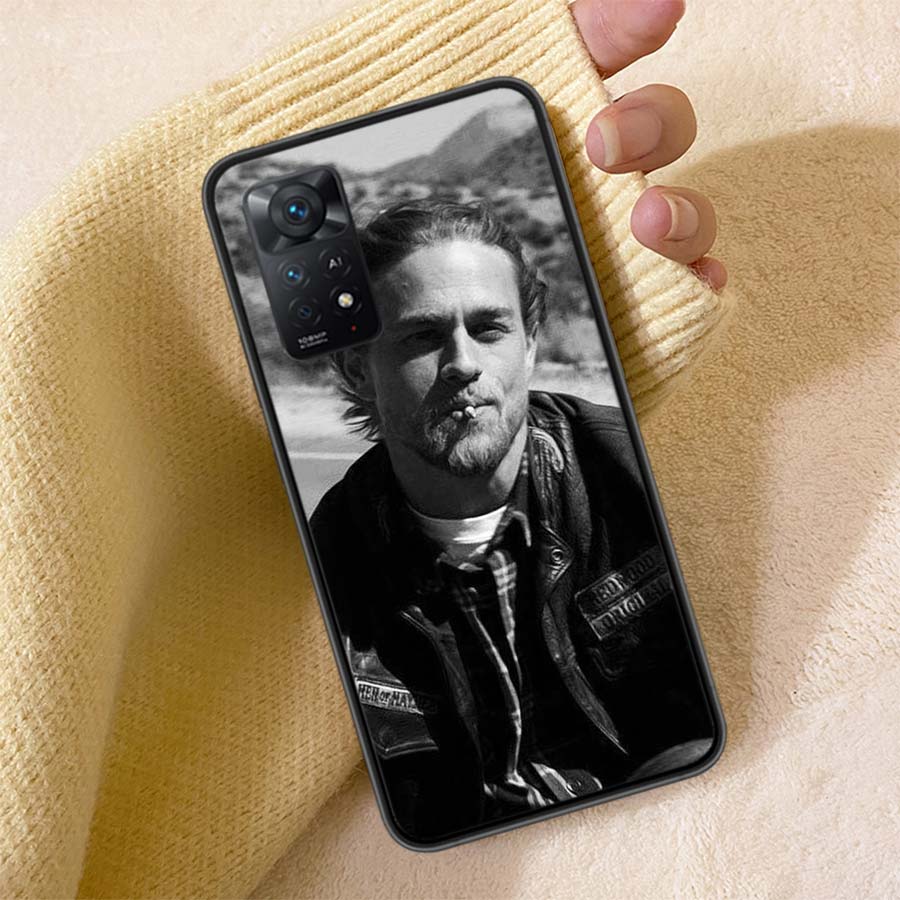 

American TV Sons of Anarchy Phone Case For Redmi Note 13 14 15 Pro Plus 12 13C 12C 15C 9 10 10C 9T 9C 9A TPU Soft Cover Clear Ce Redmi 10C