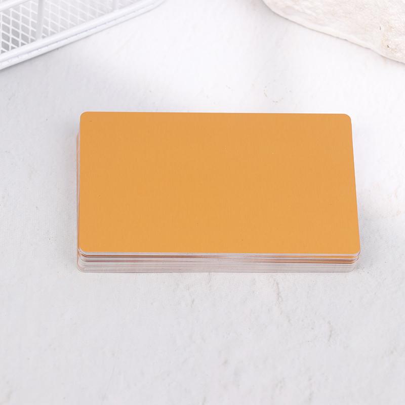 50Pcs Laser Engraving Blanks Aluminum Sheet Laser Engraving Business Card Multipurpose Diy Gift Cards