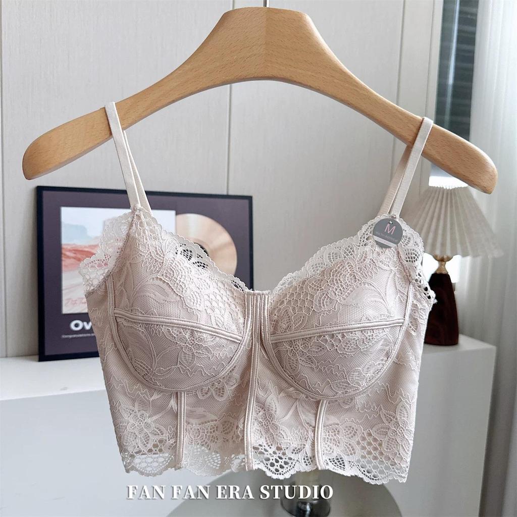 Spring/Summer 2026 Sexy Lace Strapless Padded Bra Vest for Women