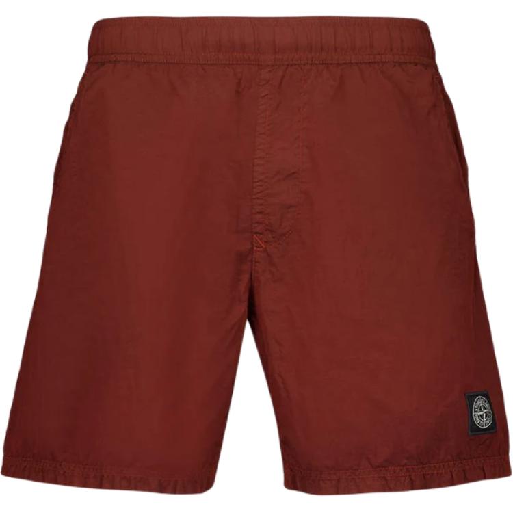 

Stone Island Solid Color Elastic Straight Leg Swim Shorts Men swimwear Gem-Red K1S15B1000-09S0043-V007A XXL