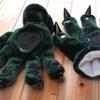 Plush Dinosaur Paw Gloves Cartoon Cute Animal Hand Gloves Animal Paw Warm Gloves Cosplay Tool Costume Party Accessories