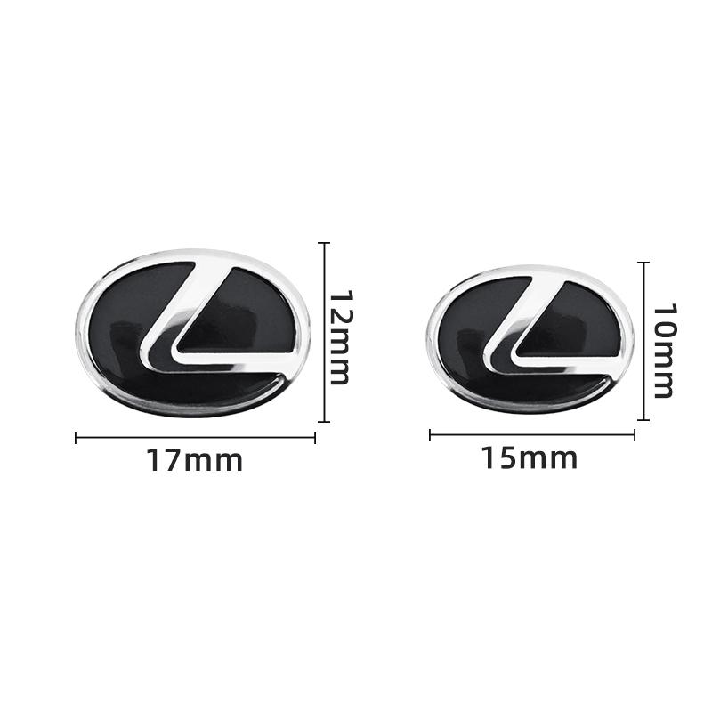 15mm 17mm Σήμα Σήμα Αυτοκινήτου Κλειδί Αυτοκινήτου Αυτοκίνητο Έλεγχος Λογότυπο Κλειδιού Αυτοκόλλητο Για Lexus F SPORT ES RX NX LS UX LM LX GX LC RZ IS CT GS RC