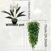 Anti-fade Eucalyptus Wall Vine Set Simulated Ceiling Fake Greenery  Living Room