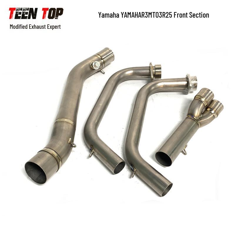 YZF-R3 R25 Yamaha MT03 Motorcycle Mid-Section Bent Exhaust Pipe