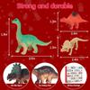 Christmas Dinosaur Advent Calendar 2025 for Kids,24 Days Advent Calendar to Christmas Surprise Dinosaur Toys Set with Different Dino Figures,