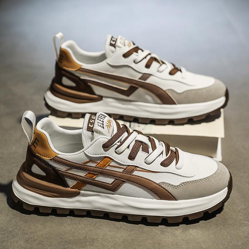 

Men s shoes autumn breathable mesh mesh shoes sports running wear-resistant men s soft sole heightening trend casual sports trendy shoes 39